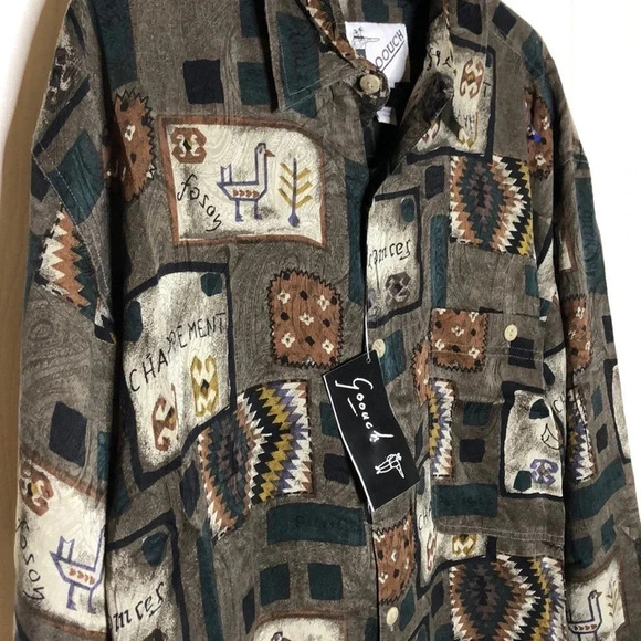 GOOUCH Vintage Men’s Silk Shirt - Picture 2 of 5